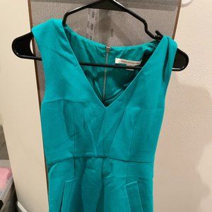 Diane Von Furstenberg DVF green dress size 0